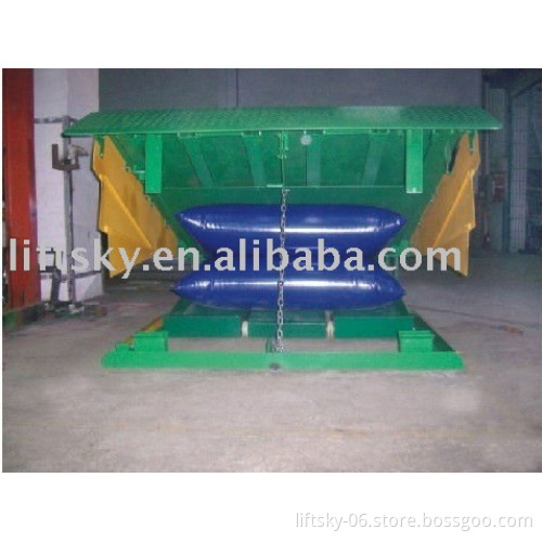 Pneumatic dock leveler / airbag dock ramp / container ramp